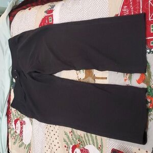 Women's Hanes black open leg joggers size Large.